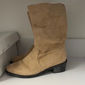 Tan Suede Ankle Boots